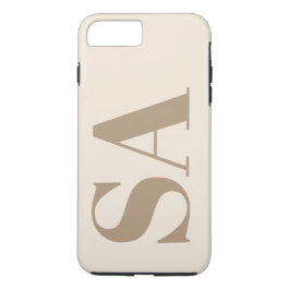 Capa iPhone 8 Plus/7 Plus trendy Antique White with Monogram Case-Mate
