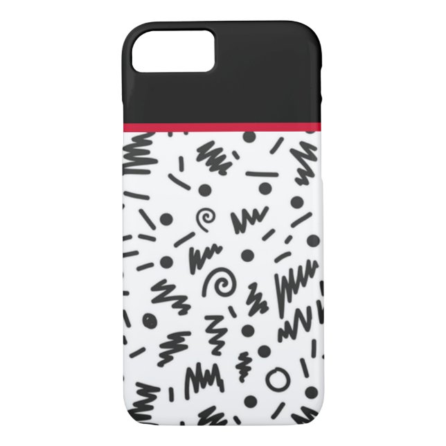 Capa Para iPhone, Case-Mate Trendy Black and White (Verso)