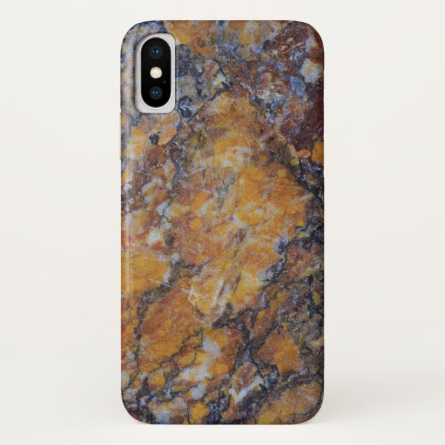 Capa Para iPhone, Case-Mate Trendy Brown Faux Marble Stone (Verso)