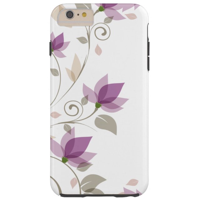 Capa Para iPhone, Case-Mate Trendy Purple Abstrato Floral (Verso)