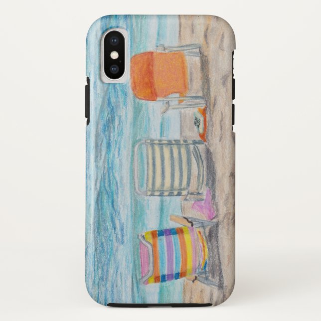 Capa Para iPhone, Case-Mate Três cadeiras de praia (Verso)