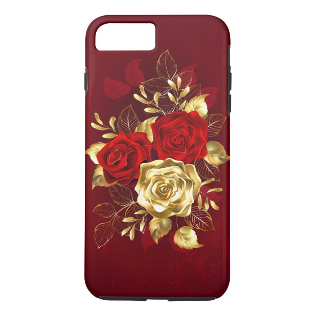 Capa Para iPhone, Case-Mate Três Rosas de joalharia (Verso)