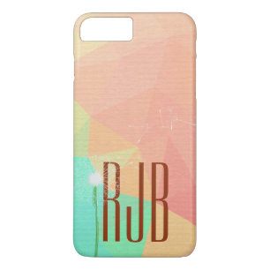 Capa Para iPhone Da Case-Mate triângulo abstrato com dente-de-leão branco