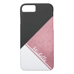 Capa Para iPhone Da Case-Mate Triângulo Dourado Rosa Branca Moderno