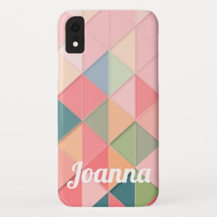 Capa Para iPhone Da Case-Mate Triângulos coloridos macios feitos sob encomenda