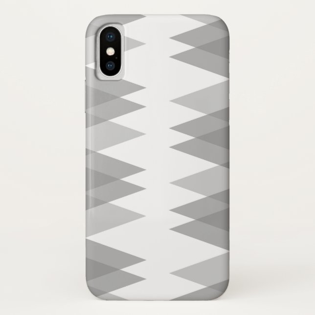 Capa Para iPhone, Case-Mate triângulos de cinza (Verso)