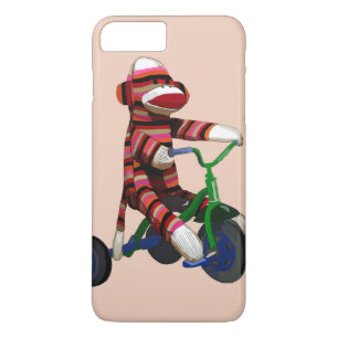 Capa iPhone 8 Plus/7 Plus Triciclo de macaco-meia
