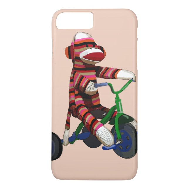 Capa Para iPhone, Case-Mate Triciclo de macaco-meia (Verso)