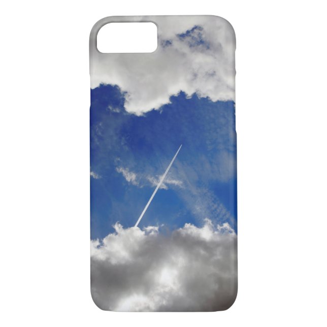 Capa Para iPhone, Case-Mate Trilhos de avião de jato entre nuvens (Verso)