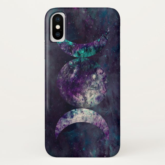 Capa Para iPhone, Case-Mate Triple Moon Goddese Luna Universo (Verso)