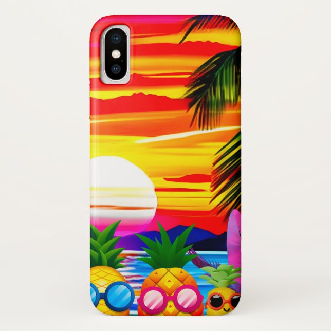 CAPA PARA iPhone, Case-Mate  TROPICAL BLISS FOR PINEAPPLES FAMILY  (Verso)