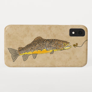 Capa Para iPhone Da Case-Mate Truta de Brown da pesca com mosca