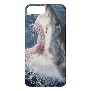 Capa iPhone 8 Plus/7 Plus Tubarão elevado com a boca aberta