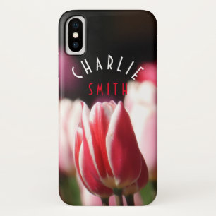 Capa Para iPhone Da Case-Mate Tulipas vermelhas e brancas (e cor-de-rosa)