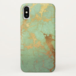 Capa Para iPhone Da Case-Mate Turquesa e Dourada caixa iPhone/iPad Marble