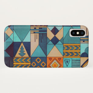 Capa Para iPhone Da Case-Mate Turquesa e Laranja Patchwork