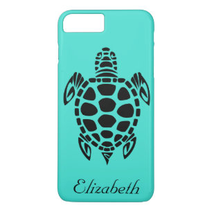 Capa Para iPhone Da Case-Mate Turquesa tribal feita sob encomenda da tartaruga