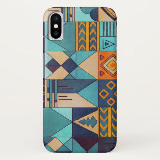 Capa Para iPhone Da Case-Mate Turquoise & Orange Patchwork
