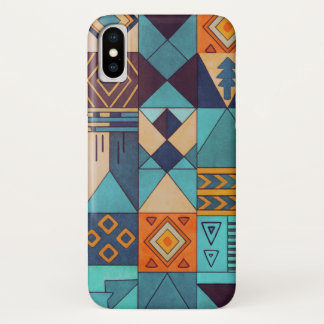 Capa Para iPhone Da Case-Mate Turquoise & Orange Patchwork