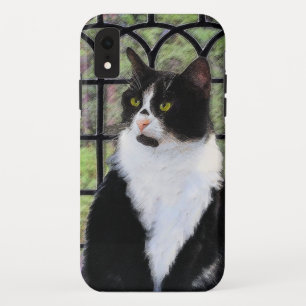 Capa Para iPhone Da Case-Mate Tuxedo Cat em Pintura de Janela Arte Animal Origin