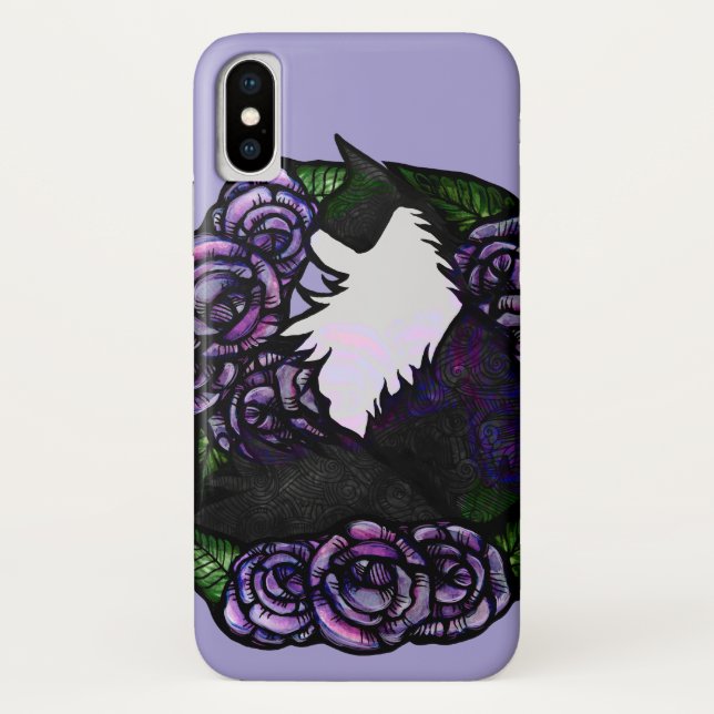 Capa Para iPhone, Case-Mate Tuxedo Gato preto e branco (Verso)