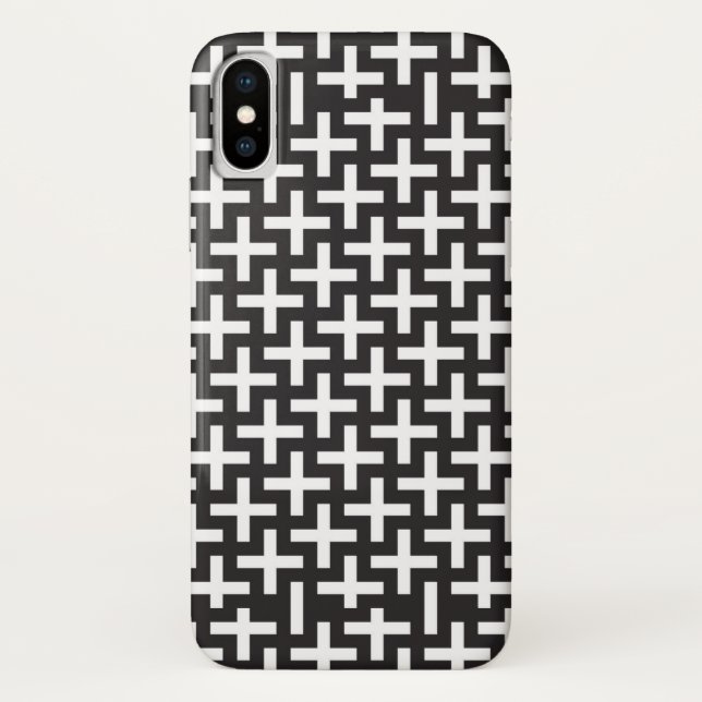 Capa Para iPhone, Case-Mate Um b&w modela feito com "mais" o sinal (Verso)