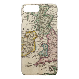 Capa Para iPhone Da Case-Mate Um mapa geral de Grâ Bretanha e de Ireland