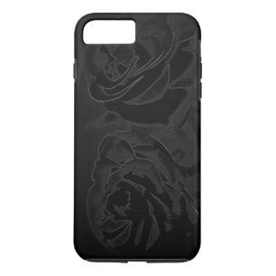 Capa iPhone 8 Plus/7 Plus Um par de rosas em preto