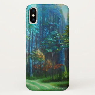 Capa Para iPhone Da Case-Mate Uma misteriosa cena florestal com uma encruzilhada
