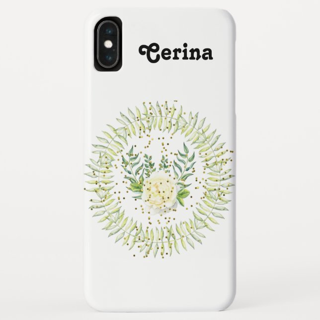 Capa Para iPhone, Case-Mate Uma Rosa Uma Coroa & Brilhos (Verso)