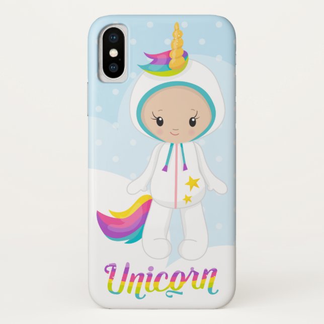 Capa Para iPhone, Case-Mate Unicorn Case-Mate Baixo iPhone X (Verso)