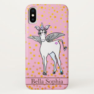 Capa Para iPhone Da Case-Mate Unicórnio alado mágico com sotaques de ouro