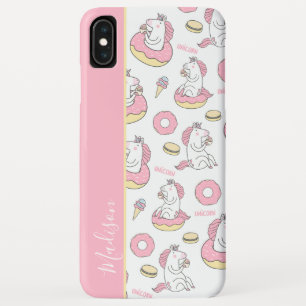Capa Para iPhone Da Case-Mate Unicórnios Rosa Girly e Padrão do Rosquinha com No