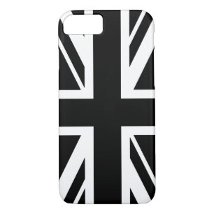 Capa iPhone 8/7 Union Jack ~ Black and White