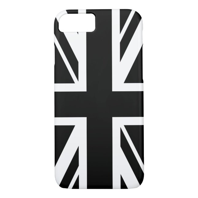 Capa Para iPhone, Case-Mate Union Jack ~ Black and White (Verso)