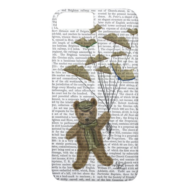 Capa Para iPhone, Case-Mate Urso com Borboletas de Livro (Verso)