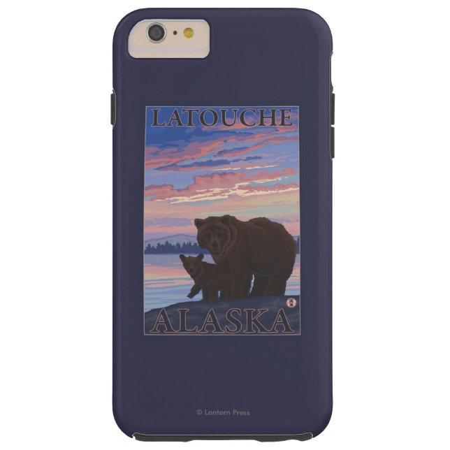 Capa Para iPhone, Case-Mate Urso e Cub - Latouche, Alasca (Verso)