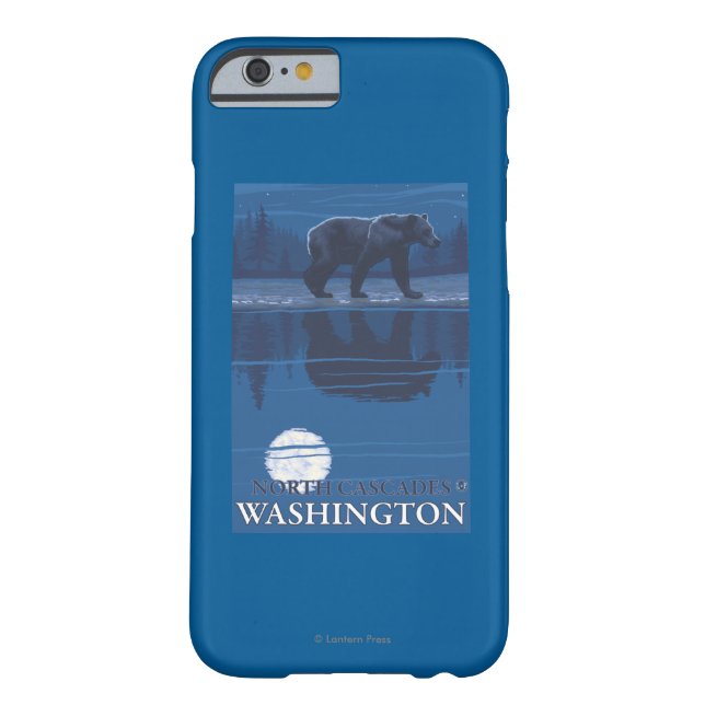 Capa Para iPhone, Case-Mate Urso no luar - cascatas nortes, Washington (Verso)