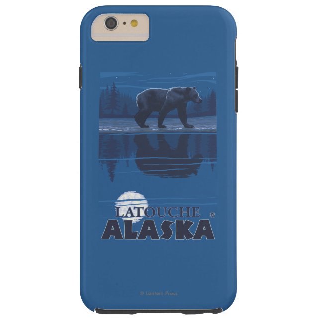 Capa Para iPhone, Case-Mate Urso no luar - Latouche, Alaska (Verso)