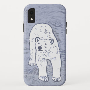 Capa Para iPhone Da Case-Mate Urso Polar na Pintura no Gelo - Arte Original da V