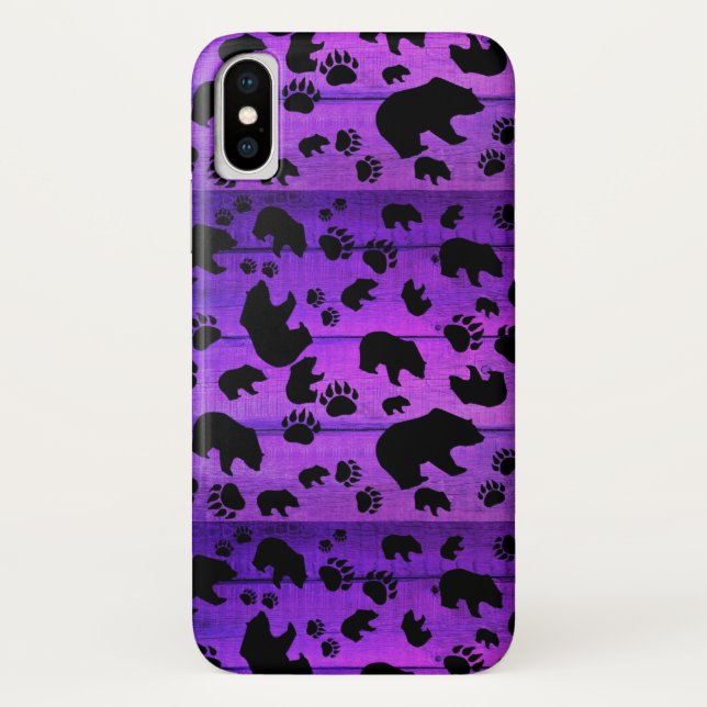 Capa Para iPhone, Case-Mate Urso Preto - Pinturas Pretas (Verso)