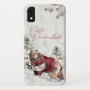 Capa Para iPhone Da Case-Mate Urso Russo da Terra Maravilha de inverno em Neve