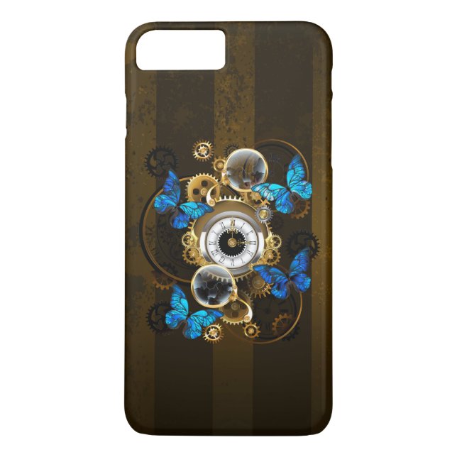 Capa Para iPhone, Case-Mate Ursos-galos e Borboletas Azuis (Verso)