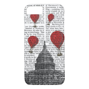 Capa iPhone 8/7 US Capitólio Building and Red Hot Air Balloons