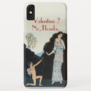 CAPA PARA iPhone XS MAX VALENTINE ? NÃO, OBRIGADO / RETRO ANTI DIA DOS NAM