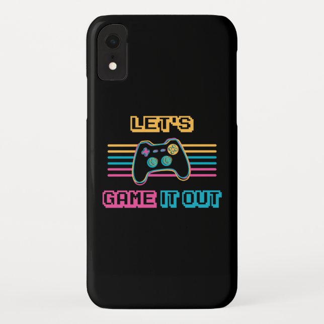 Capa Para iPhone, Case-Mate Vamos jogar ao estilo retrô (Verso)