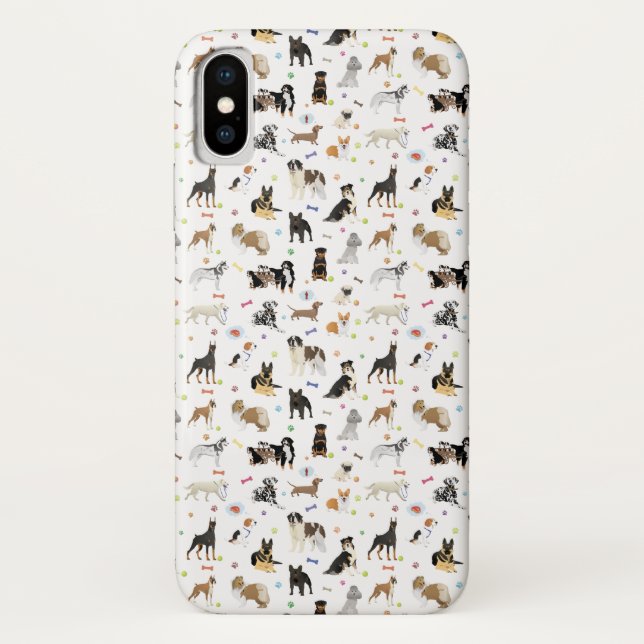 Capa Para iPhone, Case-Mate Vários Padrões de Cães (Verso)