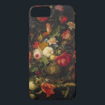 Capa iPhone 8/7 Vaso floral do vintage elegante<br><div class="desc">Este caso caracteriza uma pintura floral do vintage pelo Mignon de Abraham</div>