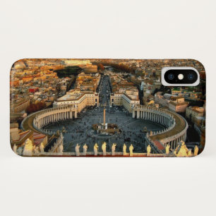 Capa Para iPhone X Vaticano Quadrado de rua Peter