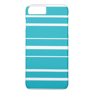 Capa iPhone 8 Plus/7 Plus Verão listrado CricketDiane de turquesa náutico